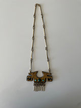 Brutalist Brass Necklace By Jaun Reyes