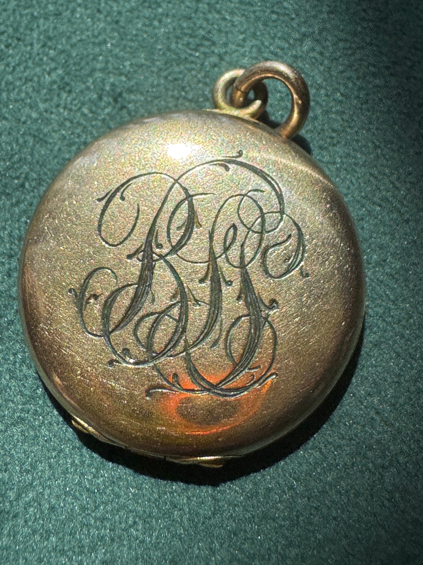 Rare Antique Early 1900s Rolled Gold Star of David Locket With Blue Enamel Fraternal Design
