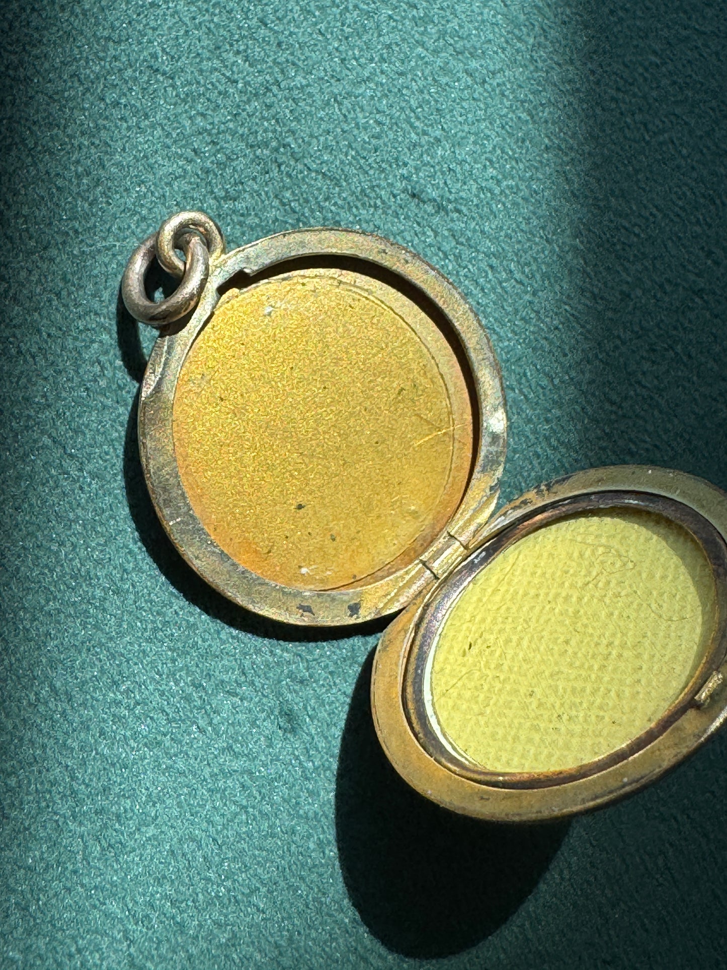 Rare Antique Early 1900s Rolled Gold Star of David Locket With Blue Enamel Fraternal Design