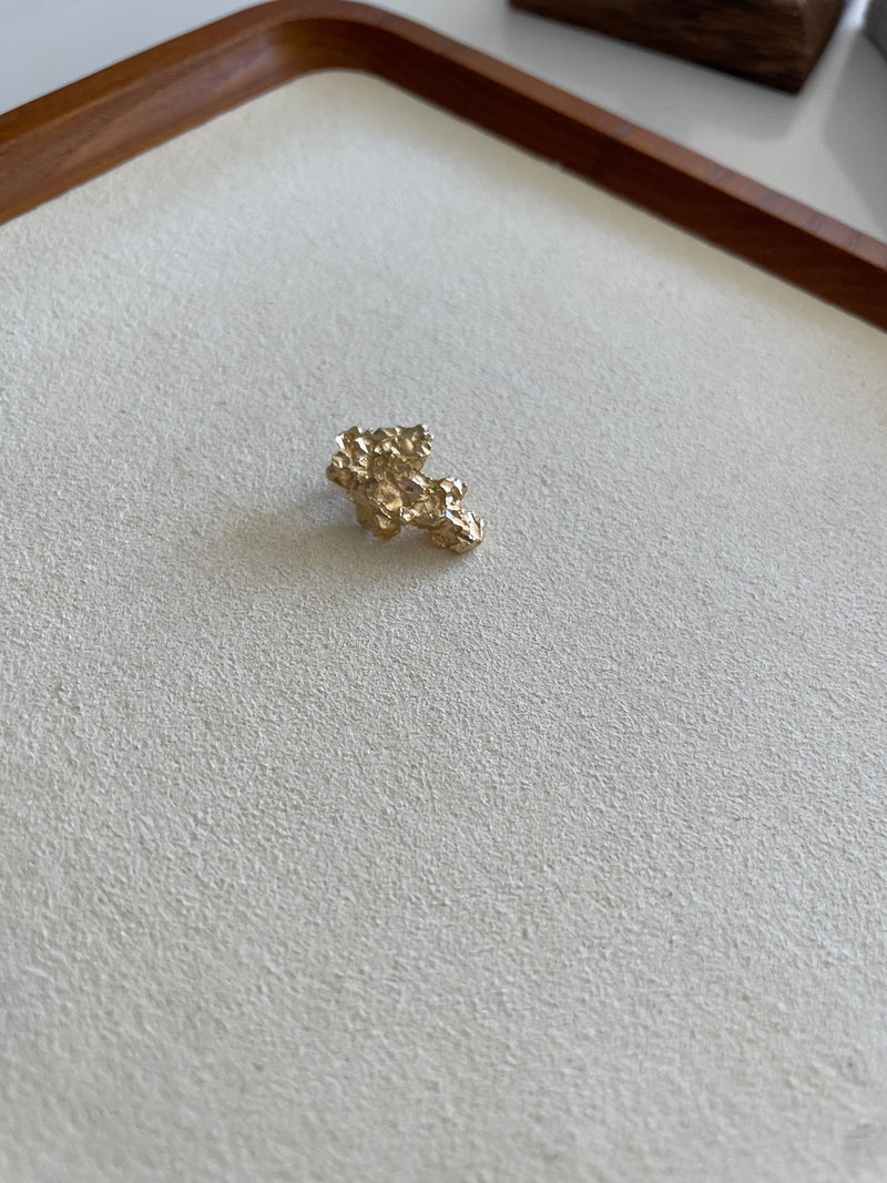 Gold Nugget Pendant 14k