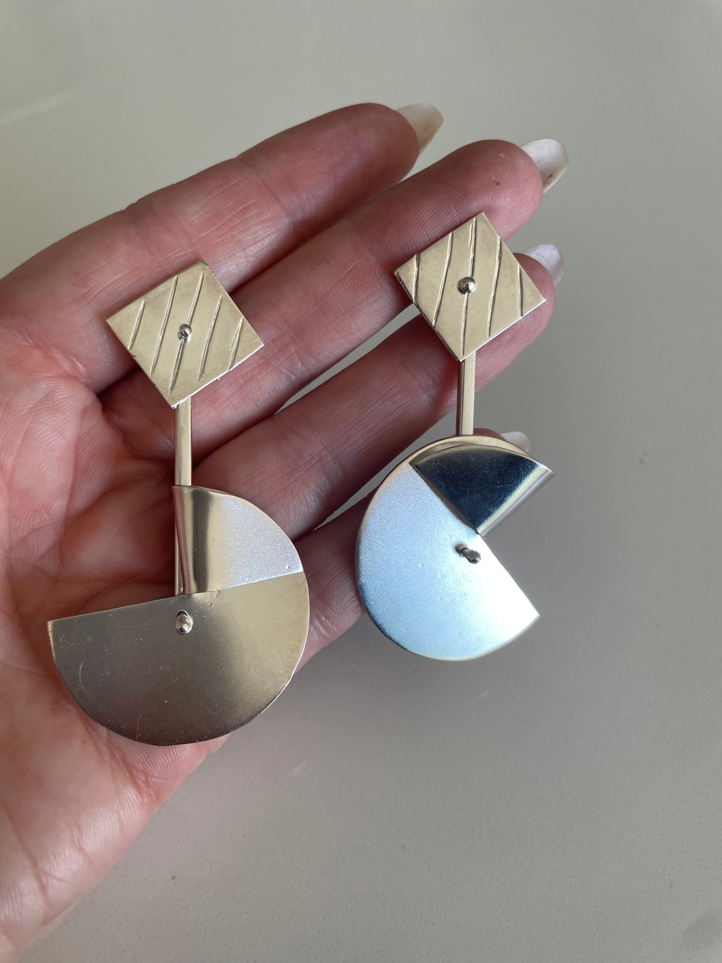 Modernist Dangle Earrings