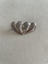 Double Hearts Pin