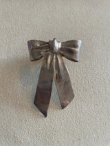 Vintage Sterling Silver Bow Tie Tack Pin