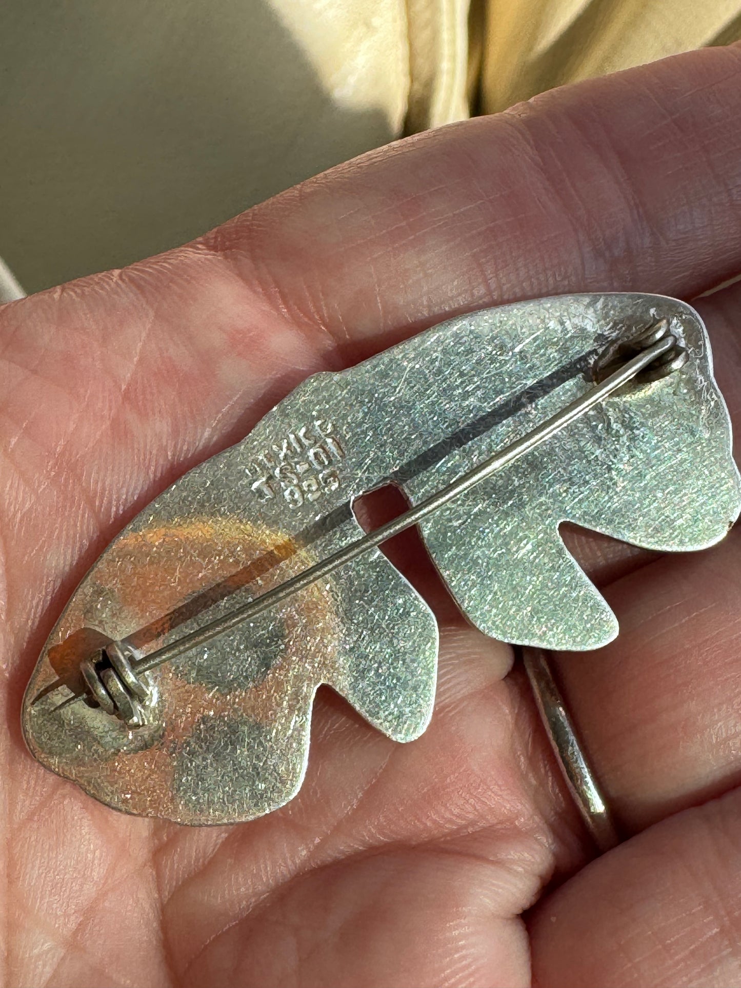 Vintage Sterling Silver Taxco Mexican Floppy Bow Brooch