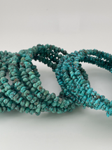 Turquoise and Silver Coil Bracelets