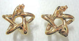 Vintage Estate Star Earrings in 14k Gold 1980