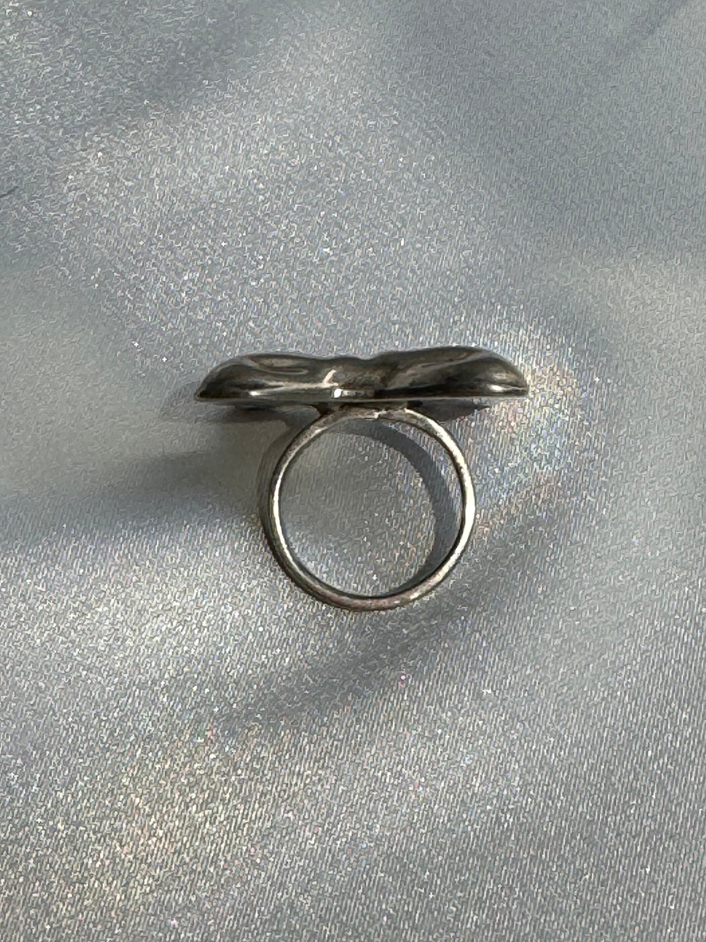 Vintage Sterling Silver Big Bow Earrings and Ring Set Taxco