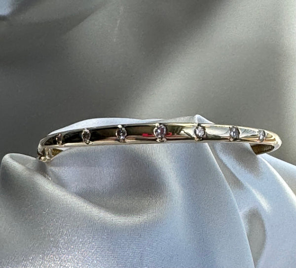 Victorian Diamond and Gold 14k Estate Vintage Bracelet