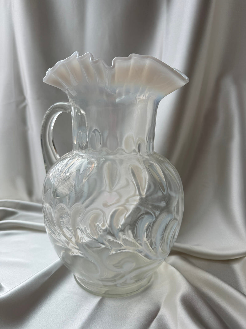 Fenton Buttons and Braids Opalescent Pitcher