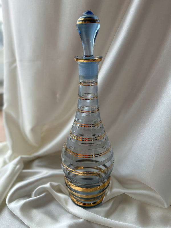 Vintage Mid Century Blown Glass Decanter