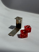 Vintage Leonora Doskow Sterling Silver Dice Pendant