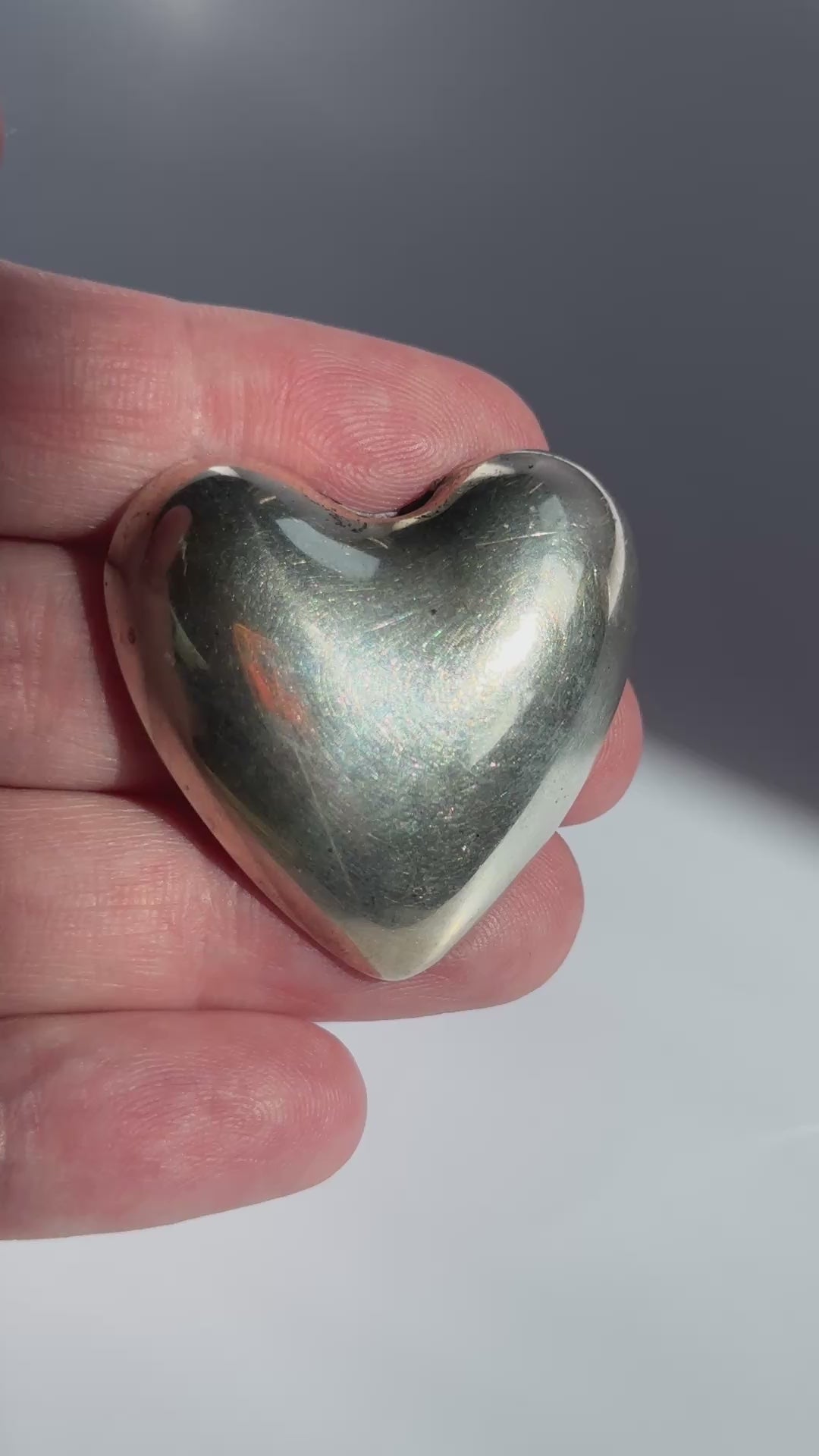 Estate Reed & Barton sterling silver puffy heart brooch with polished finish and small flower holder opening at top
