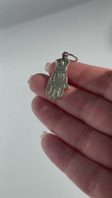 Vintage Sterling Hamsa “Hand of God” Pendant