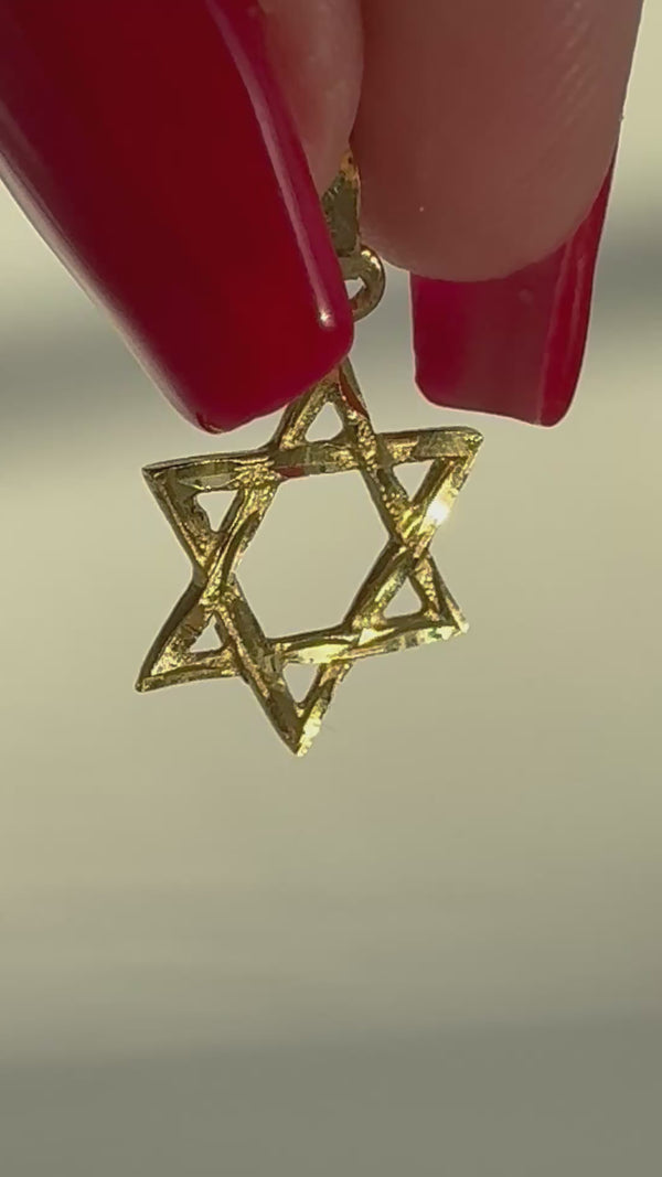 Small 14k Vintage Star of David