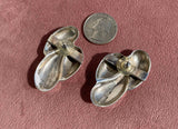 Vintage Abstract Modernist Sterling Silver Earrings