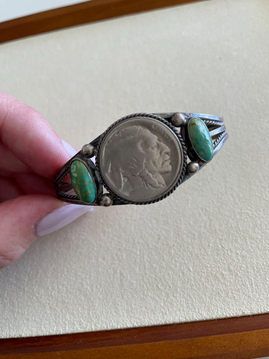 Buffalo Nickel Cuff Navajo