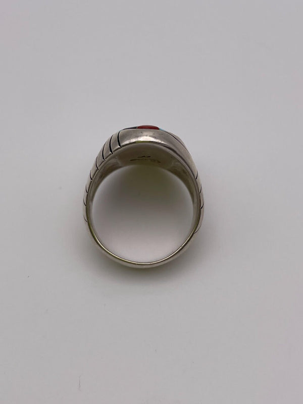 Gorgeous Carolyn Pollack Sterling Silver and Inlay Ring South West