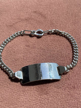 Vintage Sterling Wide ID Bracelet