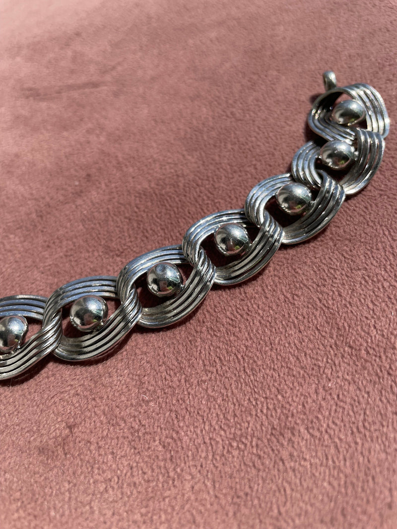 Vintage Retro Sterling Silver Bracelet (Harry S. Bick)