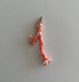 Coral Branch Pendant 14k