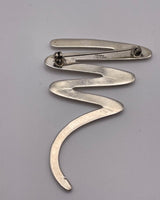 Vintage Post Modern Sterling Silver Pin