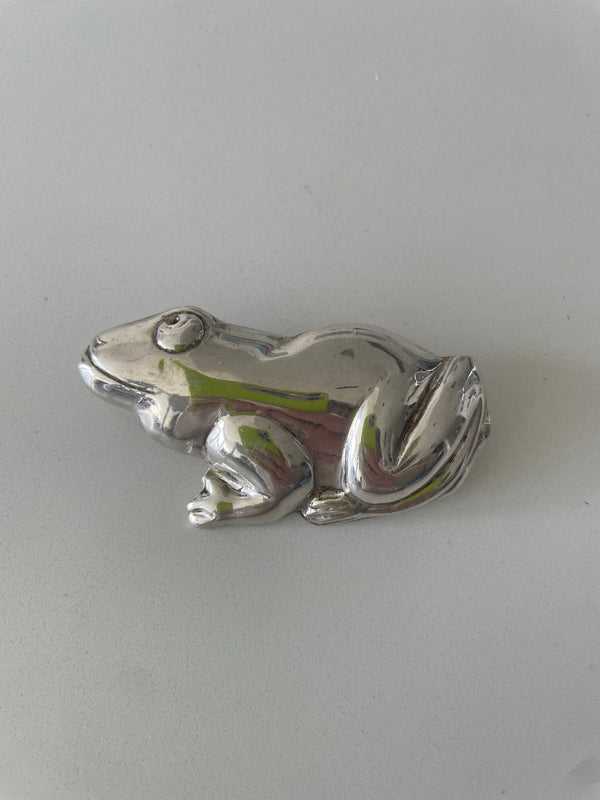 Vintage Sterling Silver Taxco Frog Pendant Pin Combination