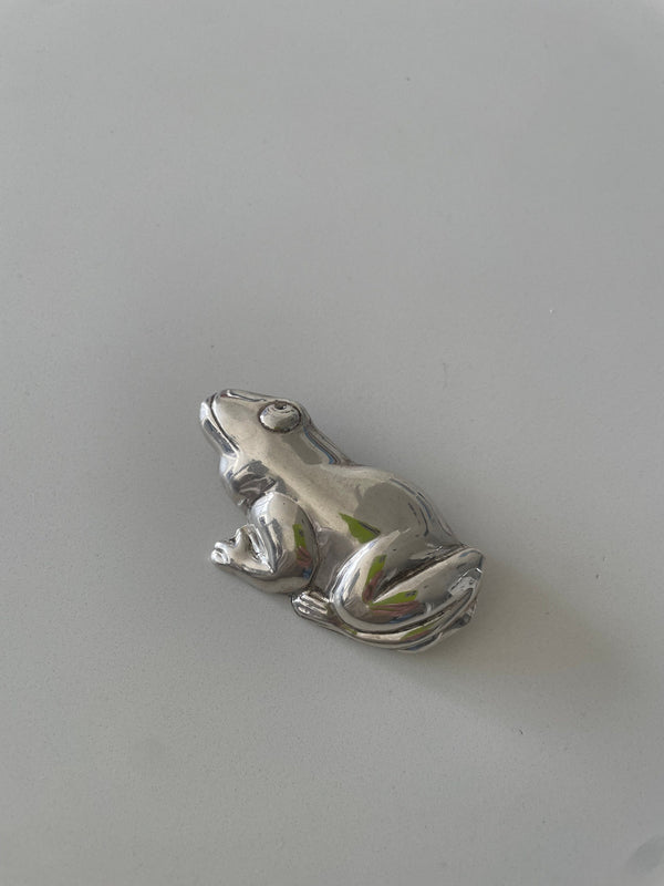 Vintage Sterling Silver Taxco Frog Pendant Pin Combination