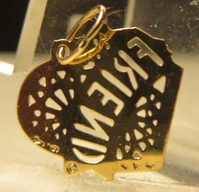 Vintage 14k Gold “Friend” Charm